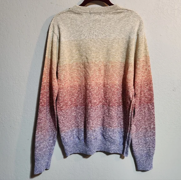 SCOTCH & SODA SLUB KNIT GRADIENT STRIPE SLIM FIT SWEATER SZ S - Picture 6 of 12